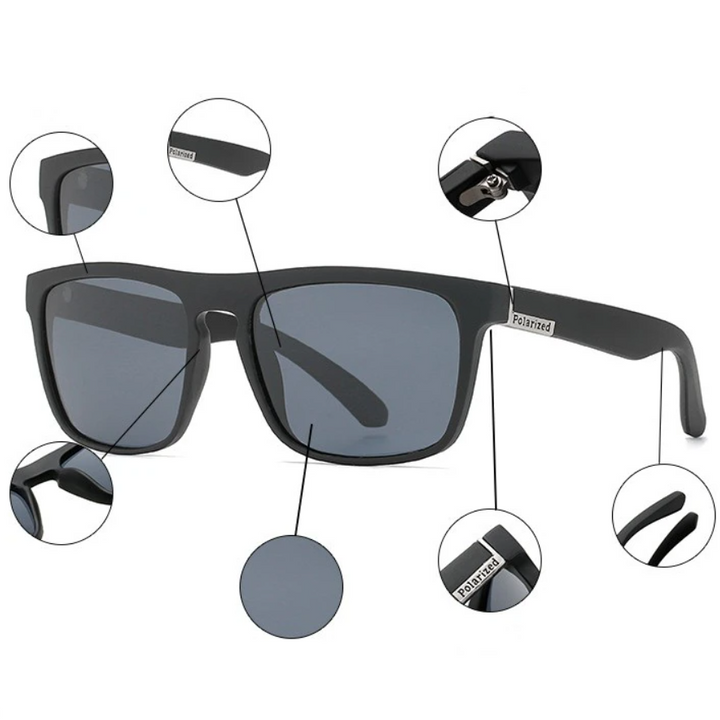 Square Polarized Sunglasses For Men Women Outdoor Sports Driving Glasses Golfing