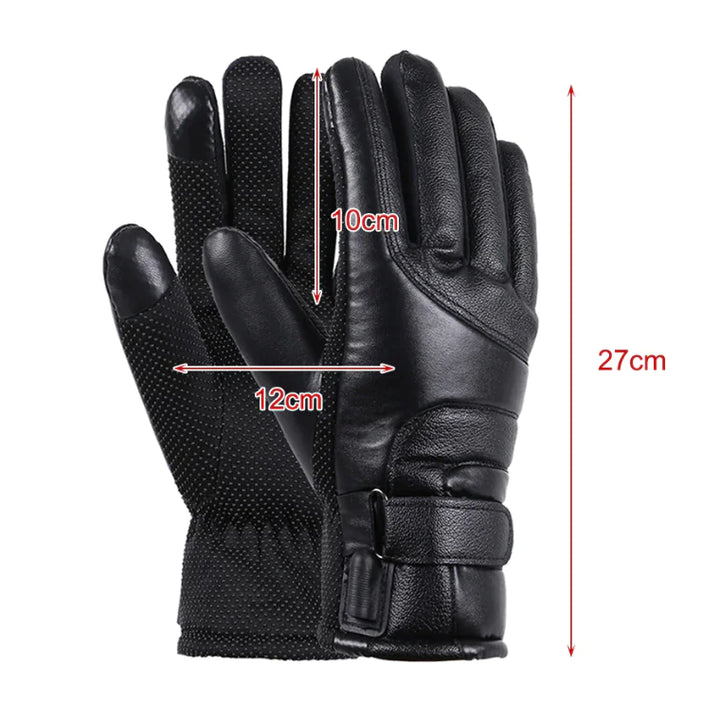 Electric USB Heated Gloves Winter Warming Thermal Ski Snow Hand Warm Windproof