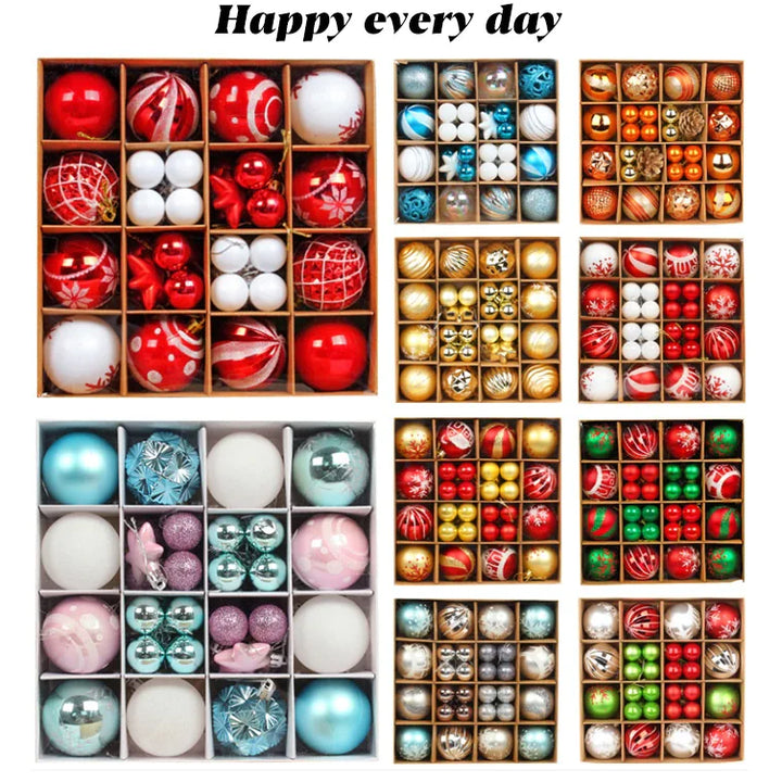 Colorful Christmas Ornament Ball Set