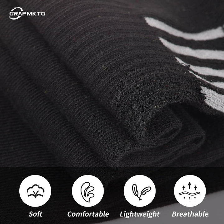 GRAPMKTG 3 Pack Soccer Baseball Softball Socks for Youth Women and Men Knee High Football Socks for Boys Girls X-Small Black