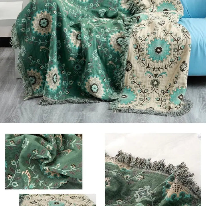 Cotton Sofa Throw Blanket