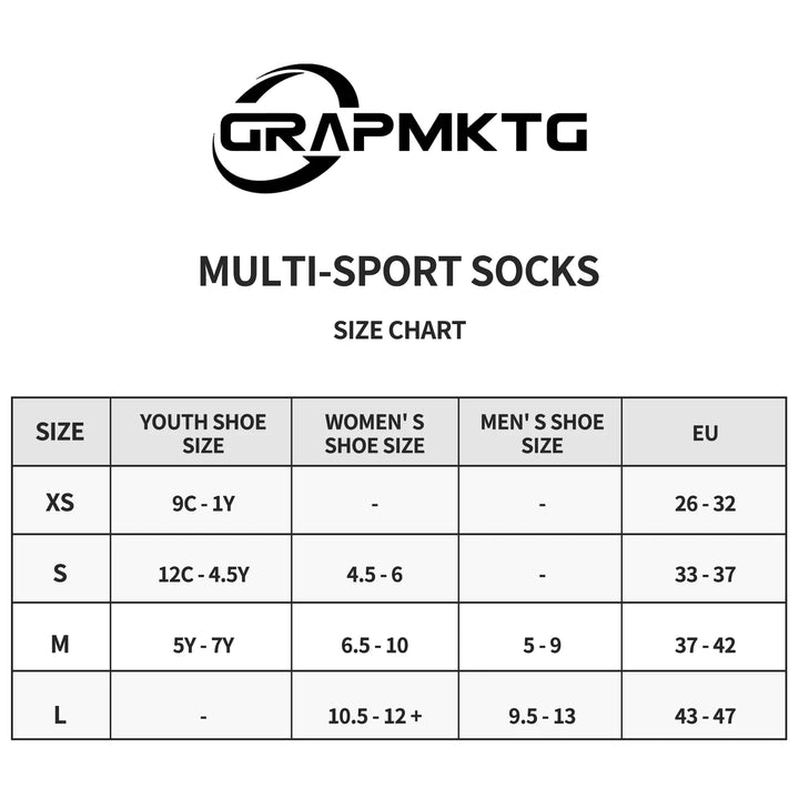 GRAPMKTG 3 Pack Soccer Baseball Softball Socks for Youth Women and Men Knee High Football Socks for Boys Girls X-Small Black