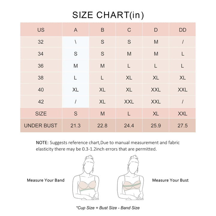 DEANGELMON V Neck Bra Padded Seamless Adjustable Straps Bralettes Everyday Basic Sleeping Bras Multiple Pack Black,soft Peach,apricot Small
