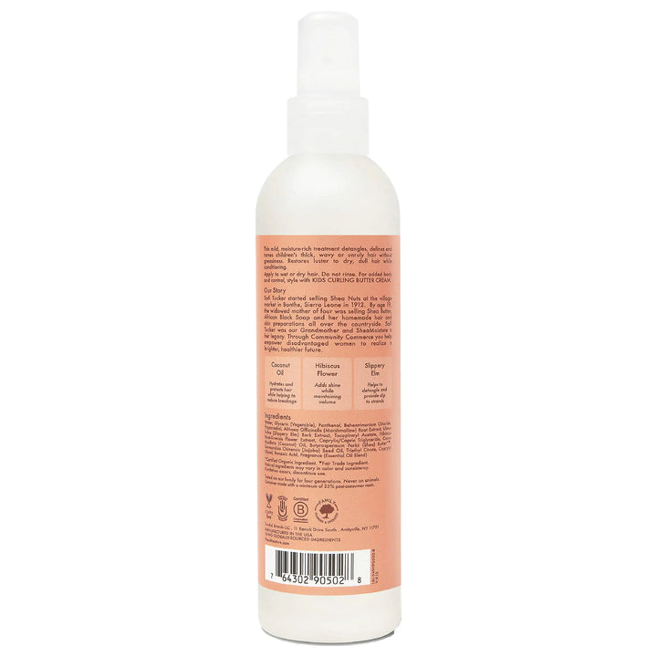 Sheamoisture Kids Extra Moisturizing Detangler for Curly Hair Coconut and Hibiscus Kids Detangler with Shea Butter 8 oz 8 Fl Oz (Pack of 1)