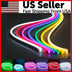 1M 2M 3M 5M 12V Flexible Sign Neon Lights Silicone Tube LED Strip Waterproof USA
