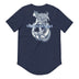 Men's Curved Hem Ancient Mermaid Anchor T-Shirt