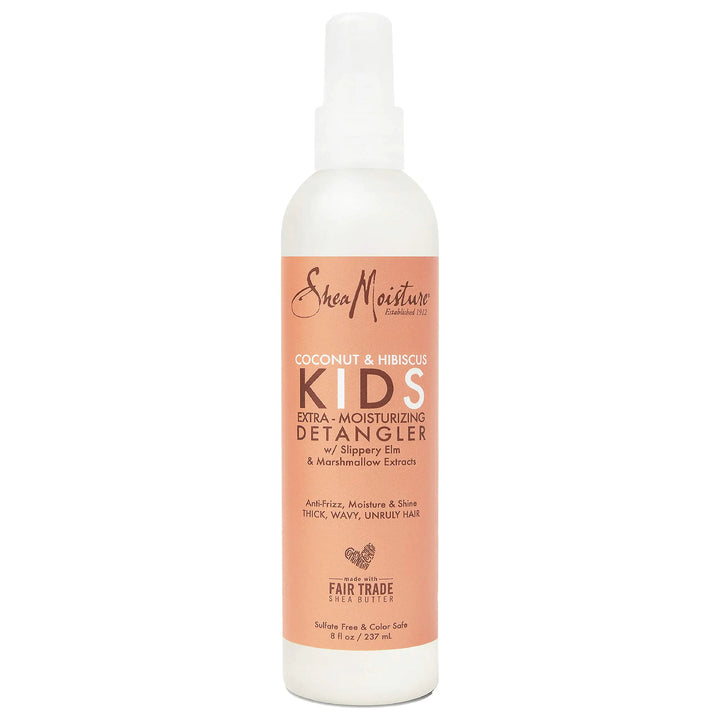Sheamoisture Kids Extra Moisturizing Detangler for Curly Hair Coconut and Hibiscus Kids Detangler with Shea Butter 8 oz 8 Fl Oz (Pack of 1)