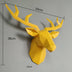 Modern 3D Deer Head Wall Sculpture
