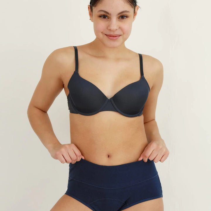 INNERSY Women's Period Underwear High Waisted Postpartum Menstrual Panties 3 Pack 5X-Large Dark Vintage