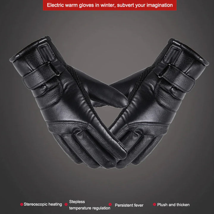 Electric USB Heated Gloves Winter Warming Thermal Ski Snow Hand Warm Windproof